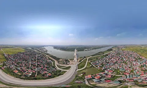 Ngắm cây cầu vòm thép cao nhất Việt Nam dự kiến thông xe trong tháng 9/2023