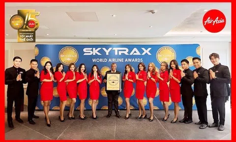 AirAsia là Hãng hàng không giá rẻ tốt nhất thế giới của Skytrax năm thứ 15 liên tiếp